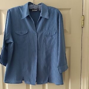 Anna Blue Striped Shirt